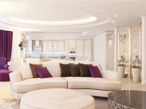 Фото из портфолио Дизайн проект кухни в современной классике в ЖК Тихвин от Батенькофф – фотографии дизайна интерьеров на InMyRoom.ru