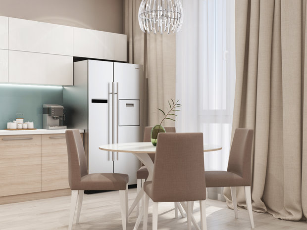 Фото из портфолио Кухня-гостиная ЖК Бавария – фотографии дизайна интерьеров на INMYROOM