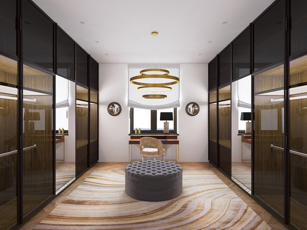 Фотография: Гардеробная в стиле Современный, Эклектика, Дом, Минимализм, Проект недели – фото на INMYROOM