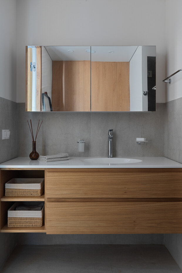 Фотография: Ванная в стиле Скандинавский, Современный, Минимализм, Проект недели, Москва, 4 и больше, Более 90 метров, S-Style, #эксклюзивныепроекты, Анастасия Божинская – фото на INMYROOM