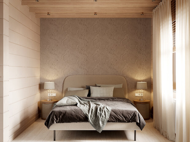 Фотография: Спальня в стиле Современный, Минимализм, Дом, Проект недели, Эко, Дом и дача, 3 комнаты, Более 90 метров, Башкортостан, Юлия Сафина – фото на INMYROOM