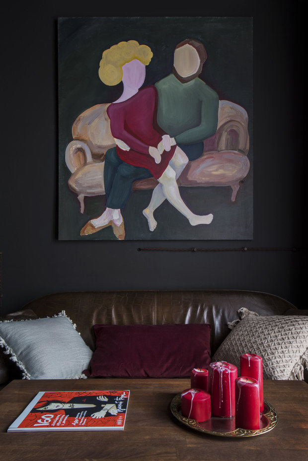 Фотография: Гостиная в стиле Эклектика, Квартира, Проект недели, Москва, 1 комната, 2 комнаты, до 40 метров, 40-60 метров, Наталия Турченко – фото на INMYROOM