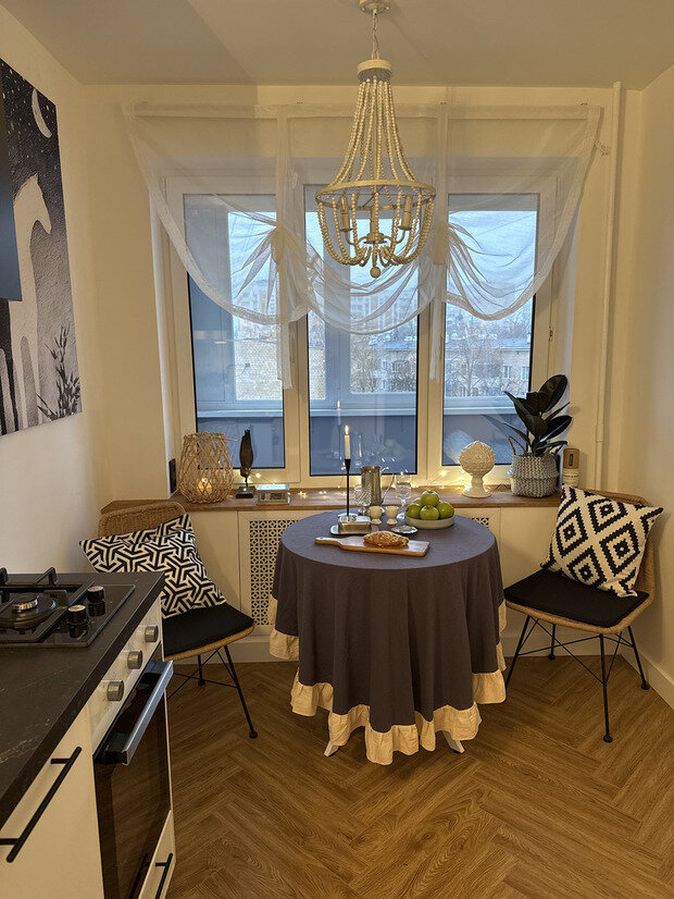 Фотография: Кухня и столовая в стиле Скандинавский, Эклектика, INMYROOM TV – фото на INMYROOM