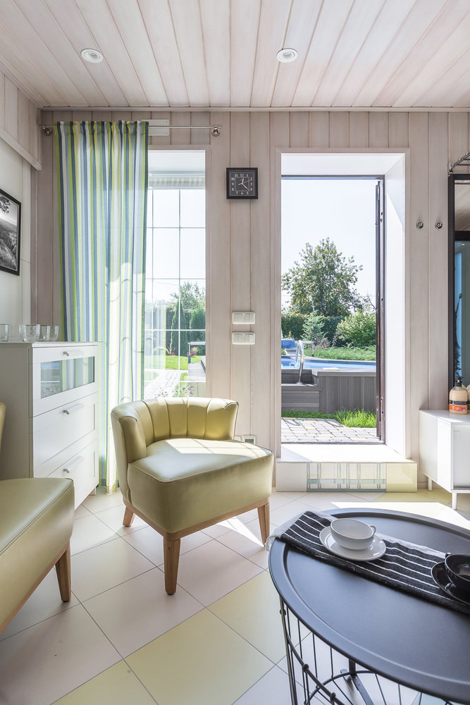 Фотография: Гостиная в стиле Современный, Скандинавский, Проект недели, Дача, Самара, 3 комнаты, 40-60 метров, Елена Сергеева – фото на INMYROOM