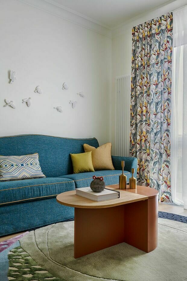 Фотография: Гостиная в стиле Современный, Классический, Квартира, Проект дня, Москва, 4 и больше, 60-90 метров, Анна Морозова – фото на INMYROOM