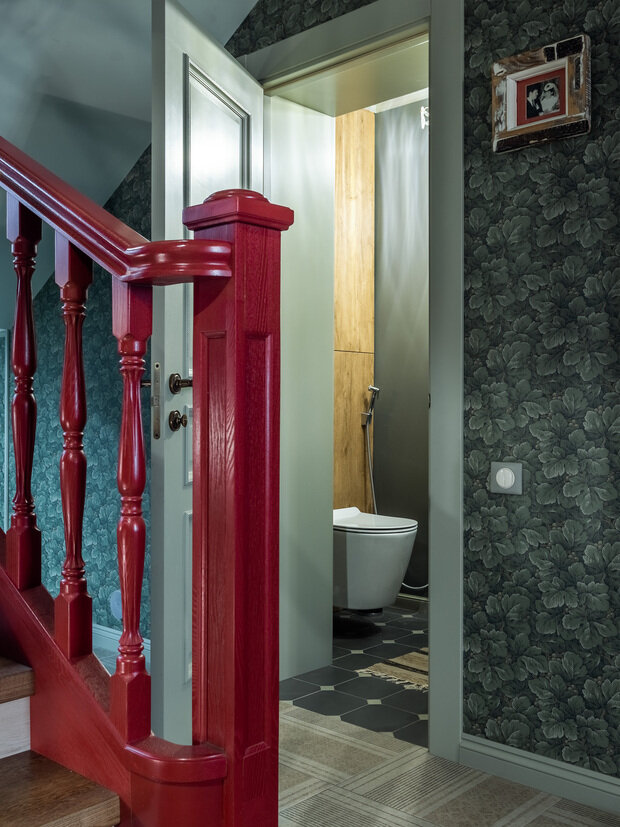 Фотография: Прихожая в стиле Прованс и Кантри, Дом, Проект дня, Дом и дача, Кирпичный дом, 4 и больше, Более 90 метров, Башкортостан, Лилия Асфандиярова, прованс/винтаж – фото на INMYROOM