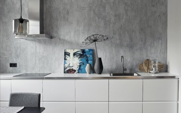 Фотография: Кухня и столовая в стиле Современный, Минимализм, Скандинавский, Квартира, Проект недели, Санкт-Петербург, Наталия Худая, 2 комнаты, 60-90 метров, Монолитно-кирпичный – фото на INMYROOM