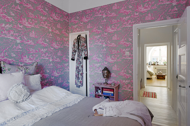 Фотография: Спальня в стиле Скандинавский, Малогабаритная квартира, Квартира, Швеция, Франция, Дома и квартиры – фото на INMYROOM