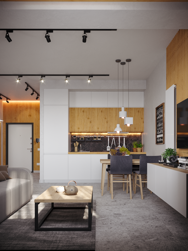 Фото из портфолио Искра Парк (46+47) – фотографии дизайна интерьеров на INMYROOM