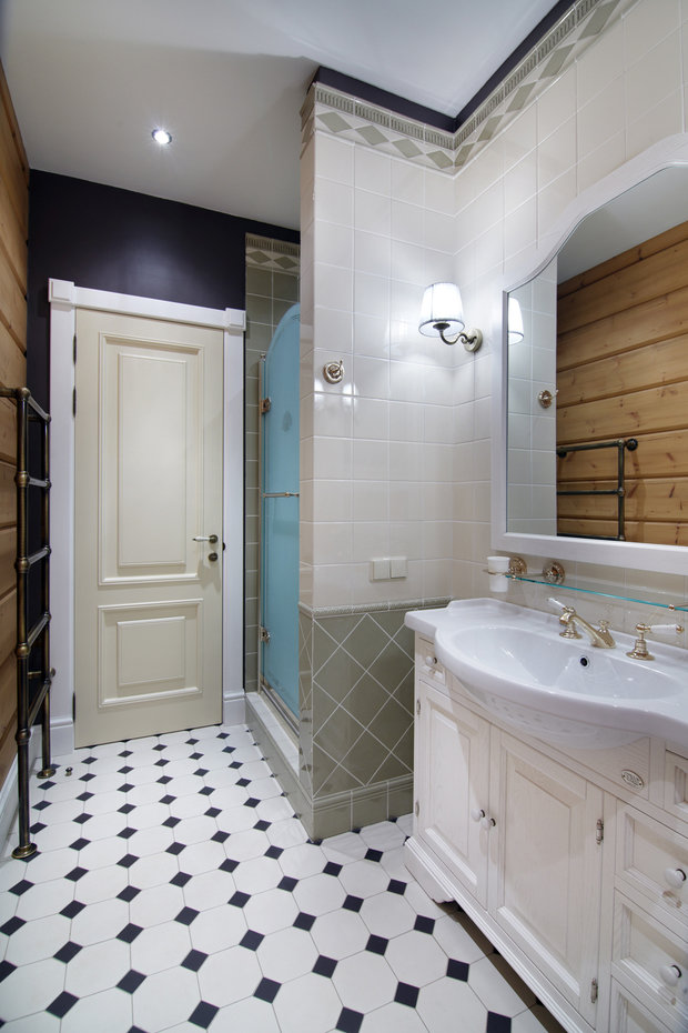 Фотография: Ванная в стиле Прованс и Кантри, Дом, Дома и квартиры, Проект недели, Дача, dom-iz-brusa – фото на INMYROOM