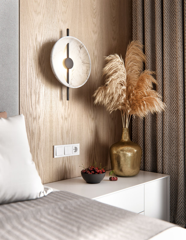 Фотография: Спальня в стиле Современный, Скандинавский, Квартира, Проект недели, Санкт-Петербург, 3 комнаты, 60-90 метров, Олег Минц – фото на INMYROOM