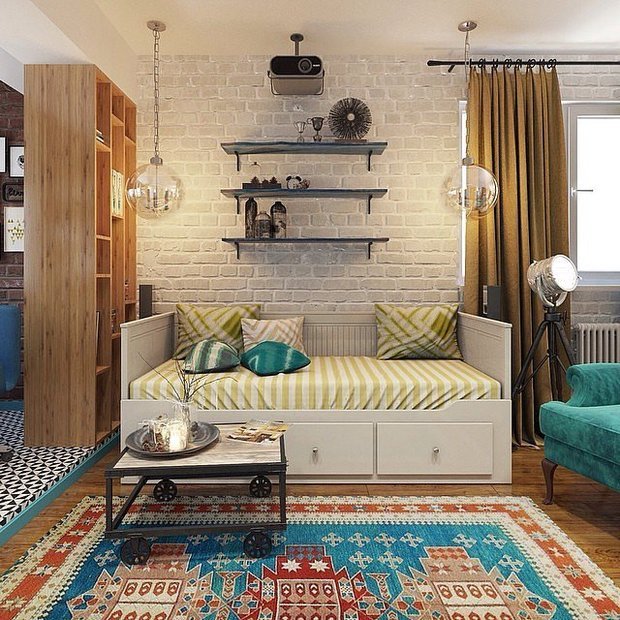 Фотография: Гостиная в стиле Лофт,  – фото на INMYROOM