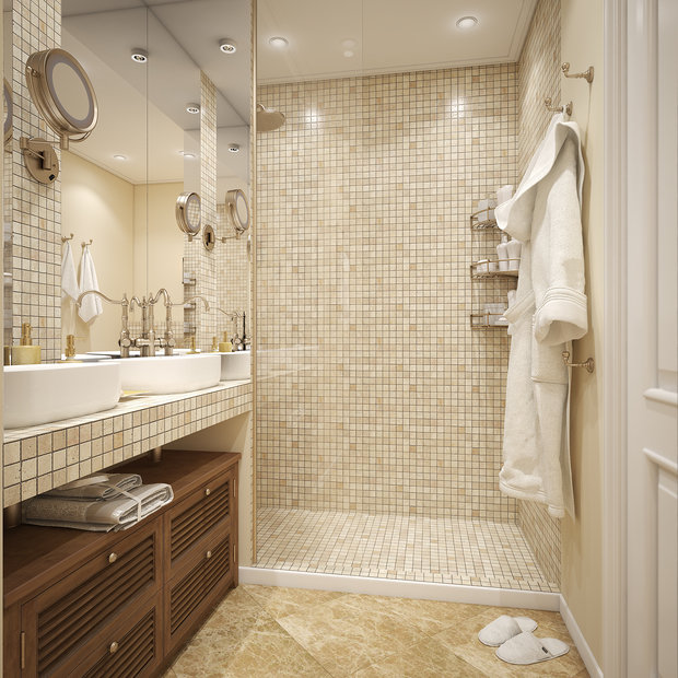 Фотография: Ванная в стиле Прованс и Кантри, Лофт, Современный, Квартира, Проект недели, Москва, Студия 3.14, Тимур Абдрахманов, Ирина Леготкина, новостройка, Монолитный дом, 3 комнаты, 60-90 метров – фото на INMYROOM