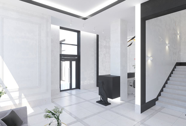 Фото из портфолио ЖК Проспект Мира - Дизайн мест общественного пользования – фотографии дизайна интерьеров на INMYROOM