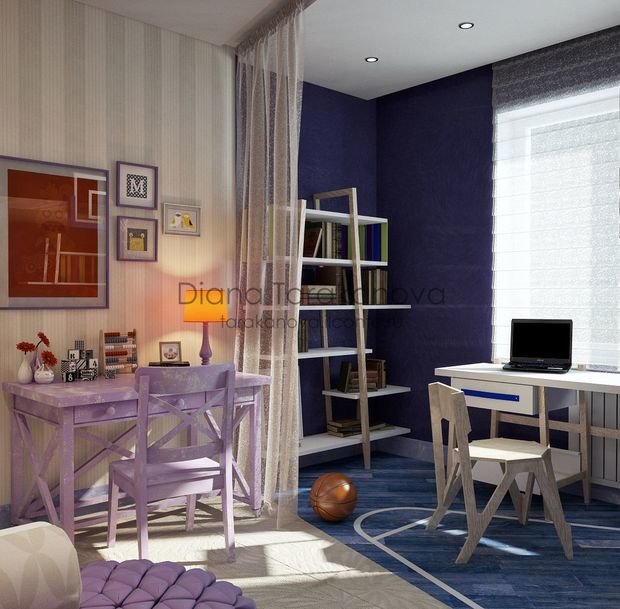 Фото из портфолио Детская для двоих – фотографии дизайна интерьеров на INMYROOM