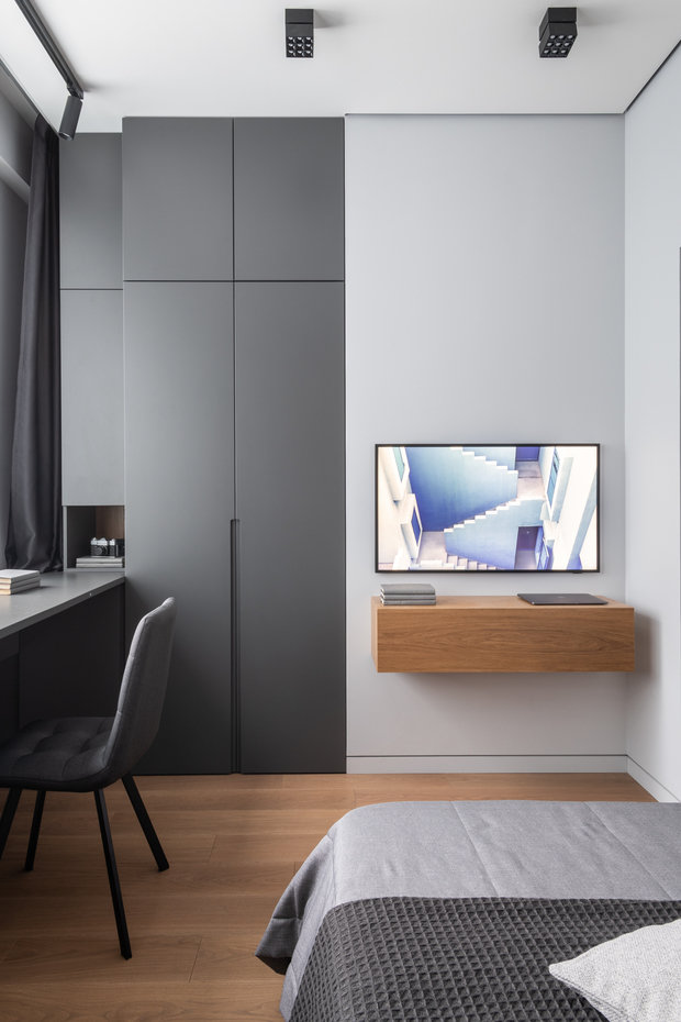 Фотография: Кабинет в стиле Современный, Квартира, Проект недели, Москва, 3 комнаты, 40-60 метров, Карине Мхитарян – фото на INMYROOM