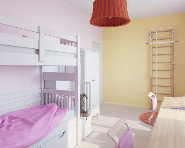 Фото из портфолио Цветной минимализм – фотографии дизайна интерьеров на INMYROOM