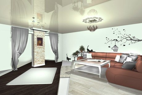 Гостиная для хозяйки 3х кошек(Ярославль)