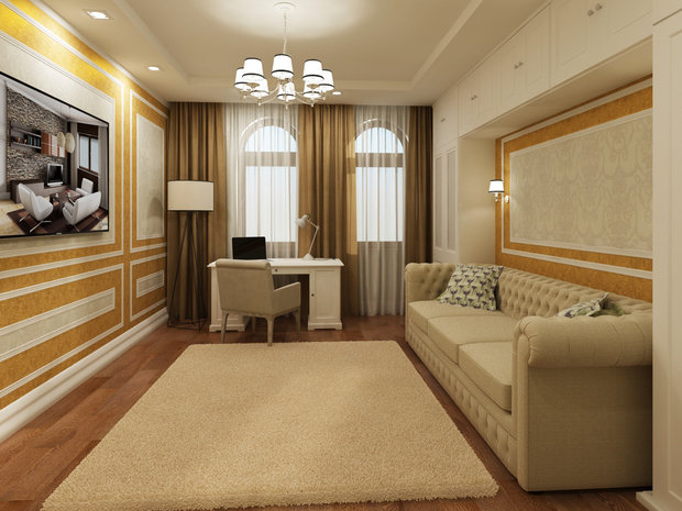 Фото из портфолио Современная классика – фотографии дизайна интерьеров на INMYROOM