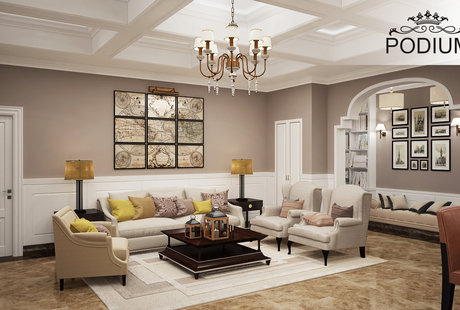 Sitting hall, частная вилла Дубаи