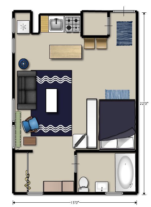 Фотография: Планировки в стиле , Малогабаритная квартира, Квартира, Дома и квартиры, IKEA – фото на INMYROOM