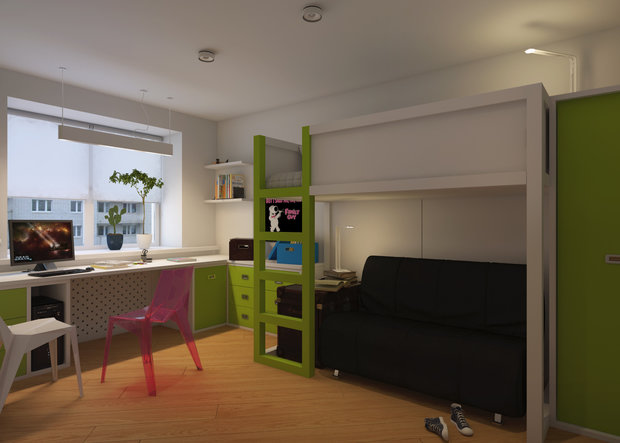 Фото из портфолио Квартира на Кловке – фотографии дизайна интерьеров на INMYROOM