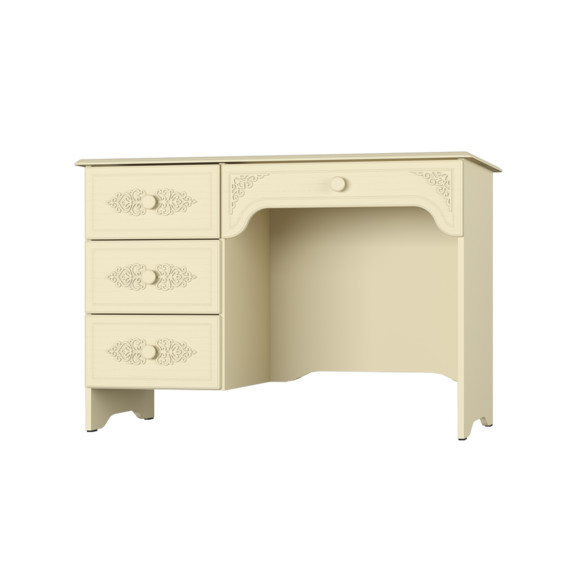 Стол письменный левый Ассоль М бежевого цвета