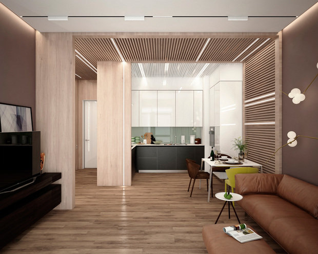 Фото из портфолио Дизайн-проект квартиры 58 м2 – фотографии дизайна интерьеров на INMYROOM