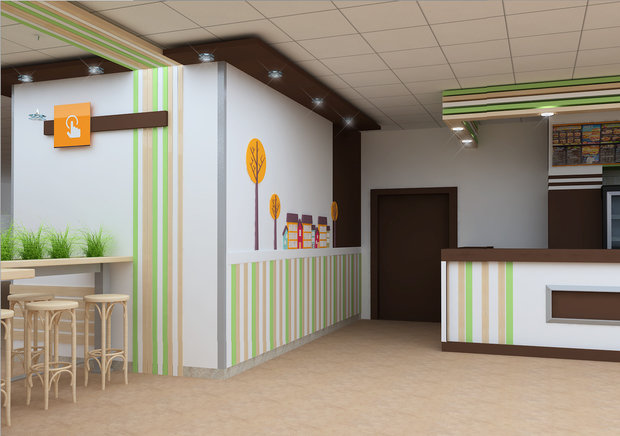 Фото из портфолио Городское кафе в подмосковье – фотографии дизайна интерьеров на INMYROOM