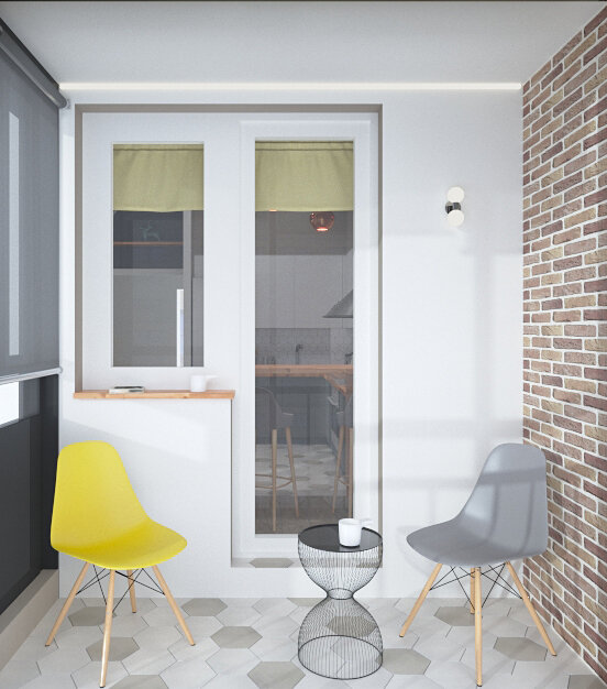 Фото из портфолио Квартира с наклонными потолками – фотографии дизайна интерьеров на INMYROOM