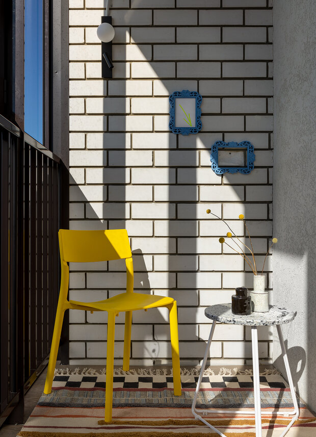 Фотография: Балкон в стиле Современный, Квартира, Проект дня, Казань, Монолитный дом, 2 комнаты, 60-90 метров – фото на INMYROOM