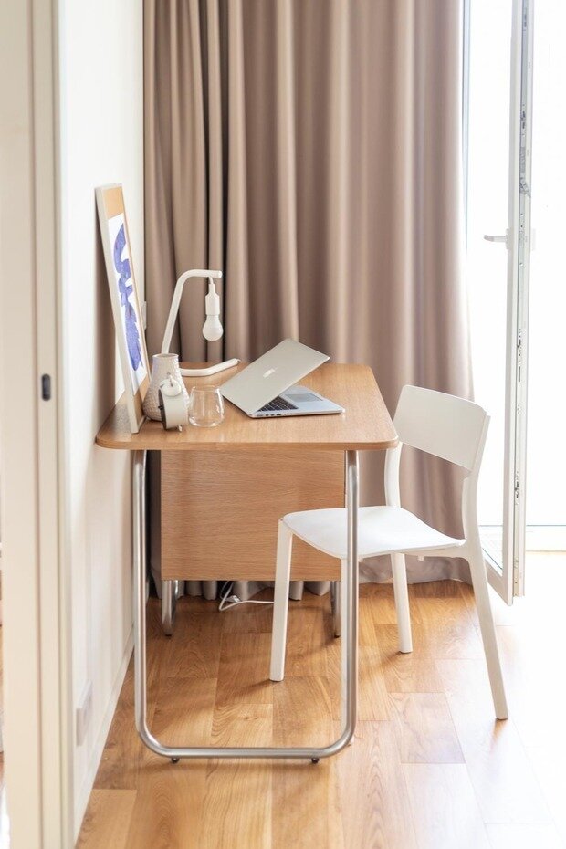 Фотография: Кабинет в стиле Лофт, Малогабаритная квартира, Квартира, Проект недели, Москва, Панельный дом, 1 комната, 40-60 метров, КубКвадрат – фото на INMYROOM