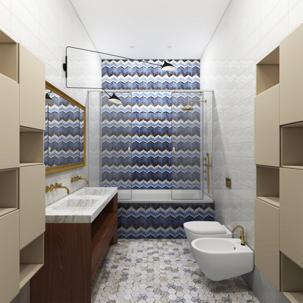 Фотография: Ванная в стиле Современный, Эклектика, Дом, Минимализм, Проект недели – фото на INMYROOM