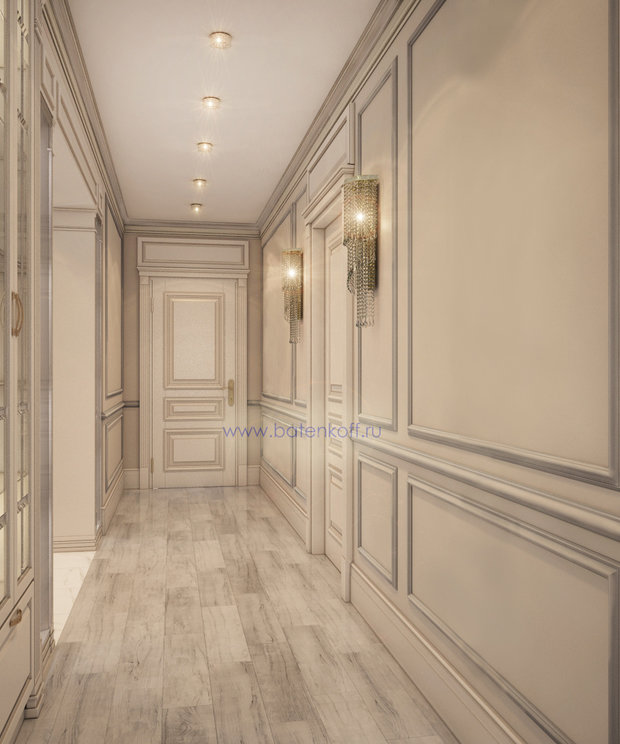 Фото из портфолио Москва. Дизайн проект прихожей в квартире в современной классике – фотографии дизайна интерьеров на INMYROOM