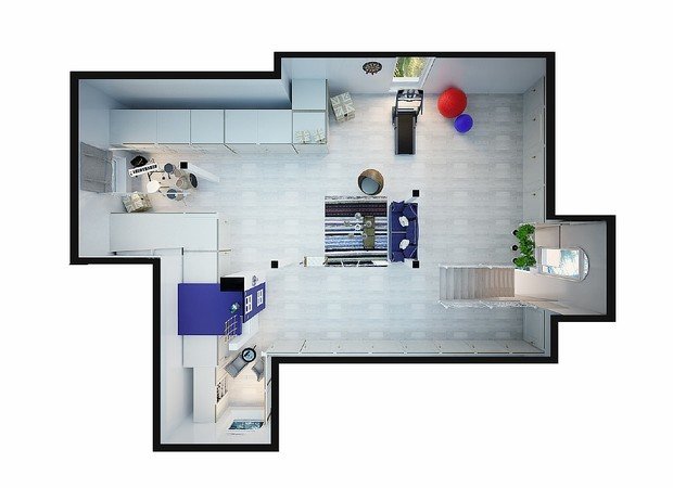 Фото из портфолио Мансарда жилого дома – фотографии дизайна интерьеров на INMYROOM