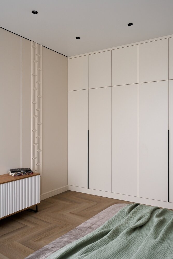 Фотография: Спальня в стиле Классический, Современный, Эклектика, Квартира, Проект недели, Москва, 2 комнаты, 40-60 метров, Елизавета Дорофеева – фото на INMYROOM