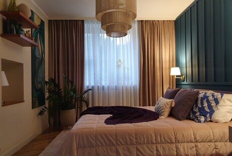 Реализованный проект спальни 13,50 м/кв