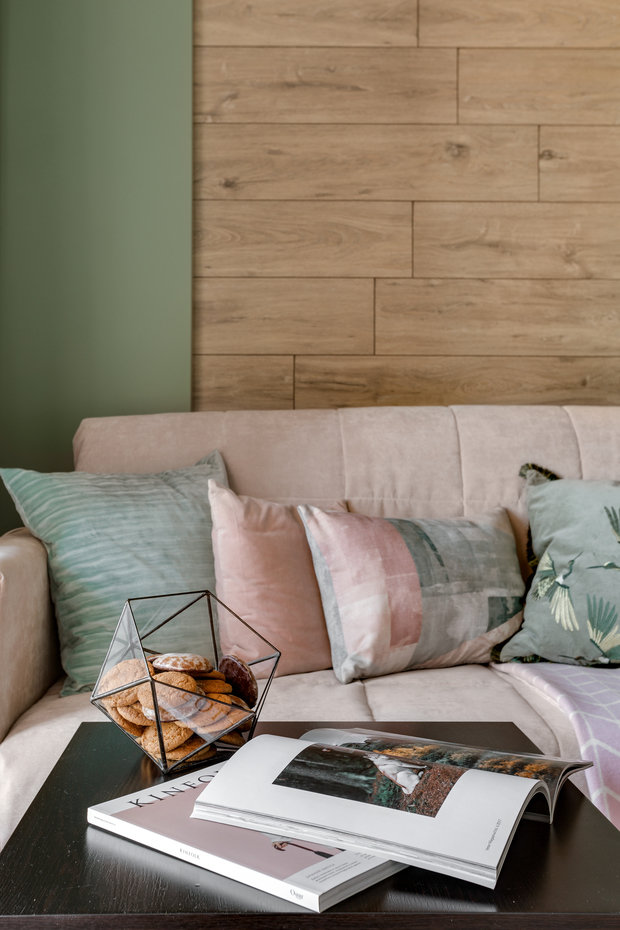 Фотография: Гостиная в стиле Современный, Эко, Скандинавский, Декор интерьера, Малогабаритная квартира, Квартира, Студия, Москва, до 40 метров, Анастасия Антропова – фото на INMYROOM