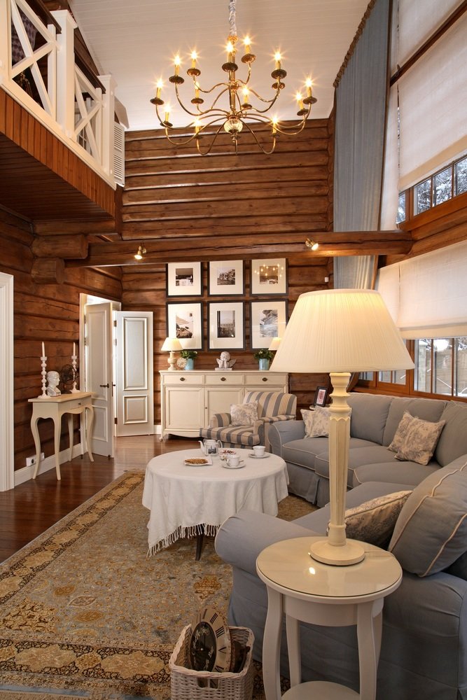 Фотография: Гостиная в стиле Прованс и Кантри, Классический, Современный, Квартира, Дома и квартиры – фото на INMYROOM