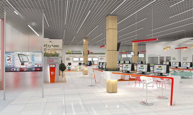 Фото из портфолио Дизайн кибермаркета "Юлмарт" – фотографии дизайна интерьеров на INMYROOM