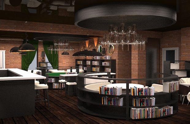 Фото из портфолио Кафе Philippe – фотографии дизайна интерьеров на INMYROOM