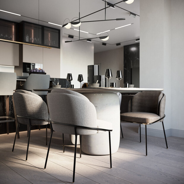 Фото из портфолио Монохром - лаконичный дизайн – фотографии дизайна интерьеров на INMYROOM