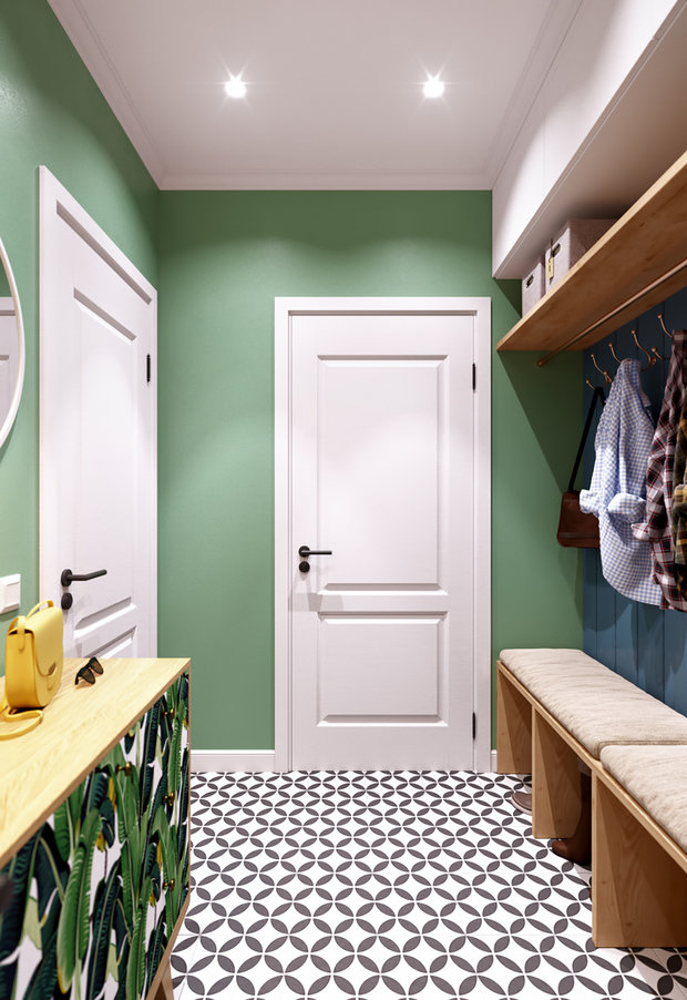 Фотография: Прихожая в стиле Эко, Скандинавский, Дом, Проект недели, Дом и дача, Ленинградская область, Олег Минц – фото на INMYROOM