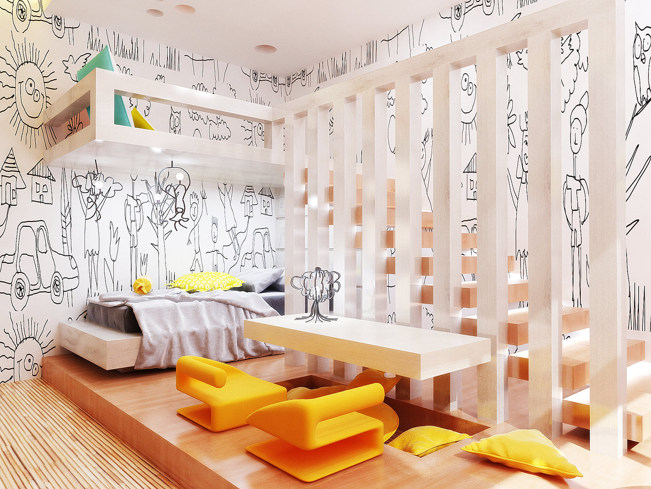 Фото из портфолио Концепт-идея интерьеров пентхауса – фотографии дизайна интерьеров на INMYROOM Фото из портфолио Концепт-идея интерьеров пентхауса – фотографии дизайна интерьеров на INMYROOM