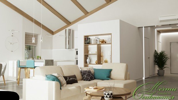 Фото из портфолио Свободный и уютный интерьер гостиной – фотографии дизайна интерьеров на INMYROOM