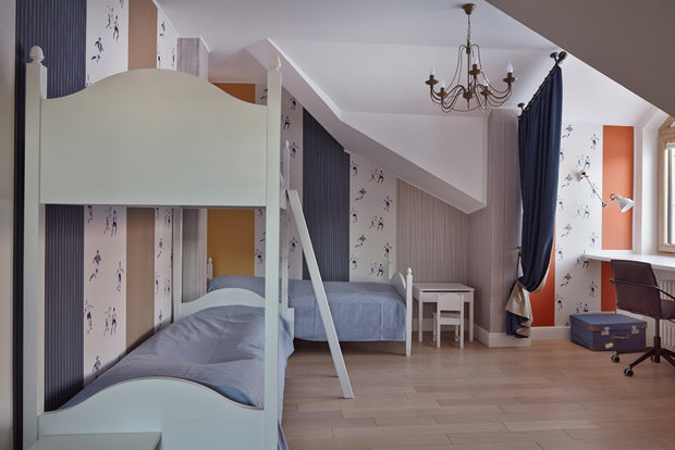 Фотография: Детская в стиле Прованс и Кантри, Классический, Скандинавский, Декор интерьера, Дом, Архитектура, Планировки, BoConcept, Family Hall, Декор, Мебель и свет, Терраса, Проект недели, Перепланировка, Бежевый, Серый, Голубой, Коричневый, ИКЕА, Дом и дача, Ирина Бронникова, как декорировать загородный дом, дизайн дома, интерьер дома, идеи для загородного дома, дом в скандинавском стиле, дом в классическом стиле, Finex – фото на INMYROOM