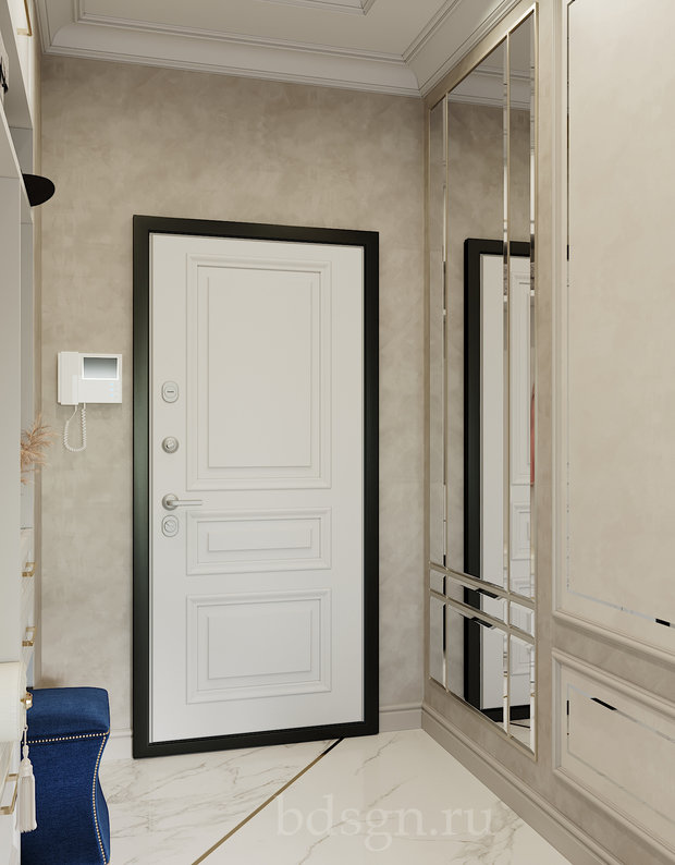 Фото из портфолио Неоклассика с трендовыми вставками в "Воронцовском парке" – фотографии дизайна интерьеров на INMYROOM