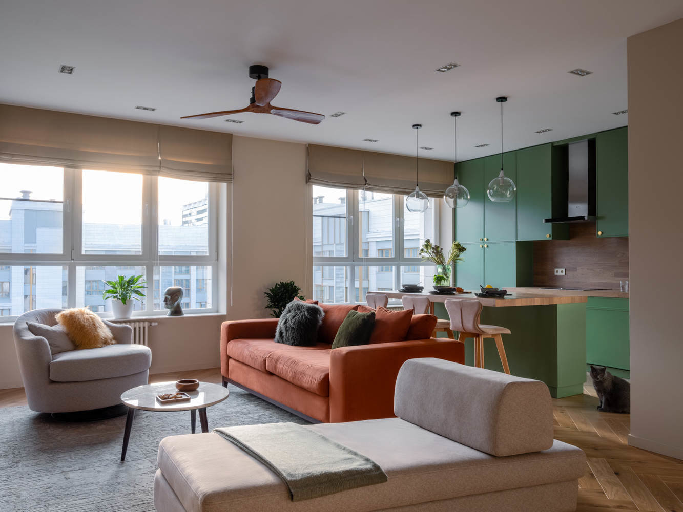 Фото из портфолио Ботанический сад 101 м2 – фотографии дизайна интерьеров на INMYROOM