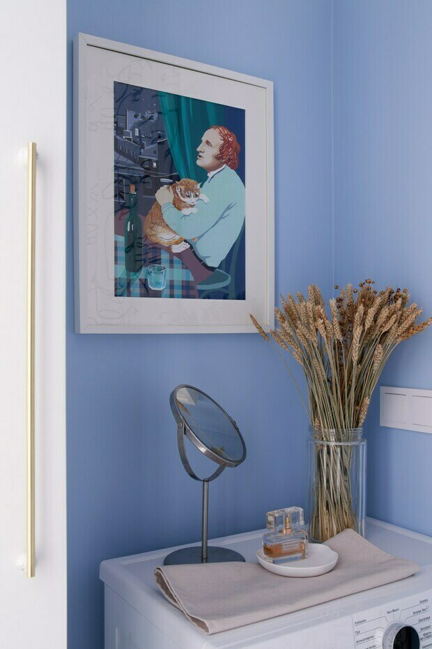 Фотография: Ванная в стиле Скандинавский, Современный, Минимализм, Малогабаритная квартира, Квартира, Проект недели, Лобня, Кирпичный дом, 1 комната, до 40 метров, Анастасия Финько – фото на INMYROOM