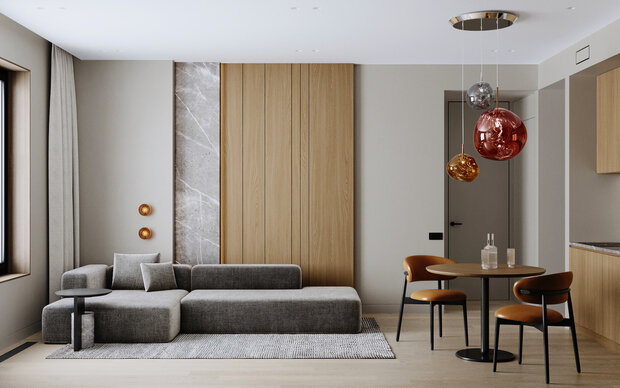 Фото из портфолио Визуализация кухни-гостиной – фотографии дизайна интерьеров на INMYROOM